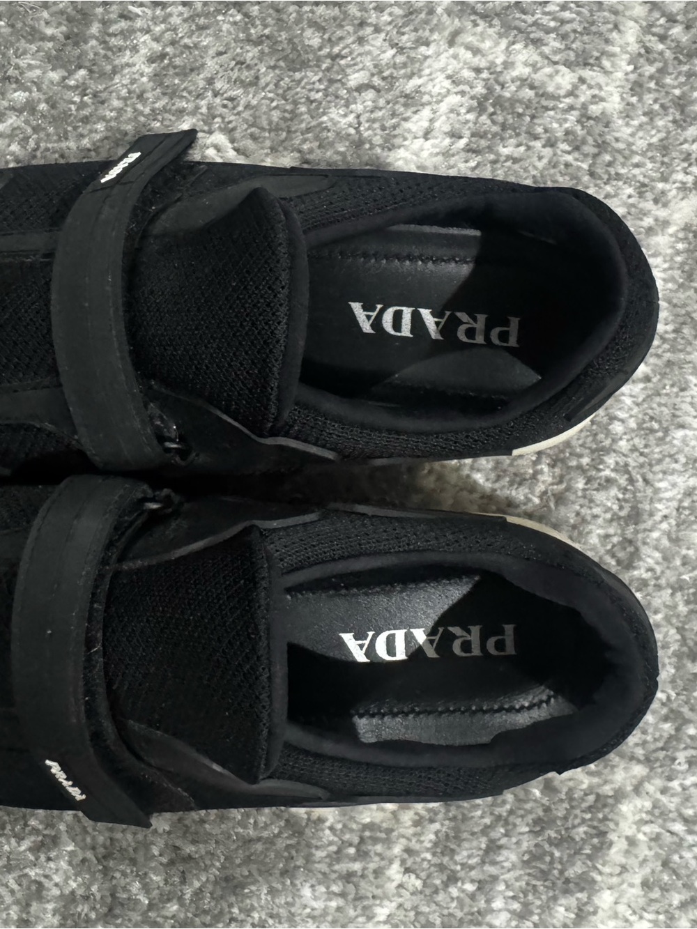 Prada Black Low-Top Slip-On Sneakers - Picture 1 of 5